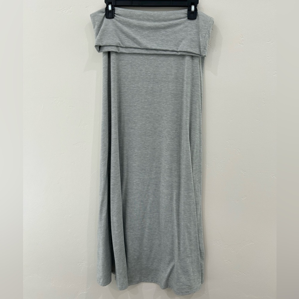 Women’s Lularoe Maxi Skirt in Heather Gray, Size M